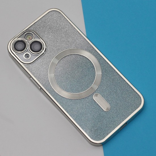 Apple iPhone 14 Pro Glitter Chrome Mag Silver Gradient Кейс