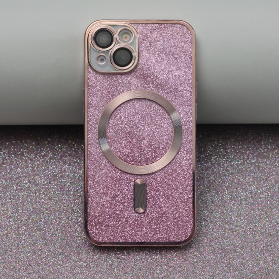 Apple iPhone 14 Glitter Chrome Mag Pink Кейс