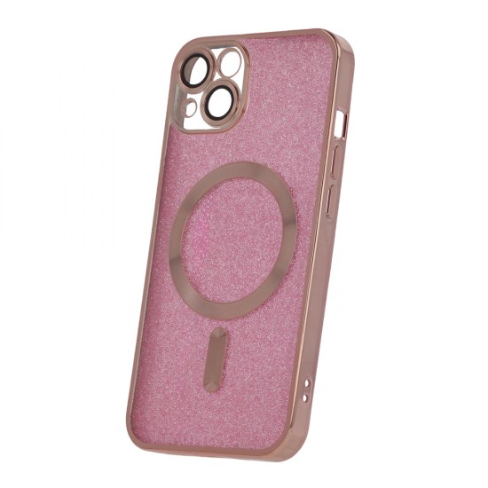Apple iPhone 14 Glitter Chrome Mag Pink Кейс
