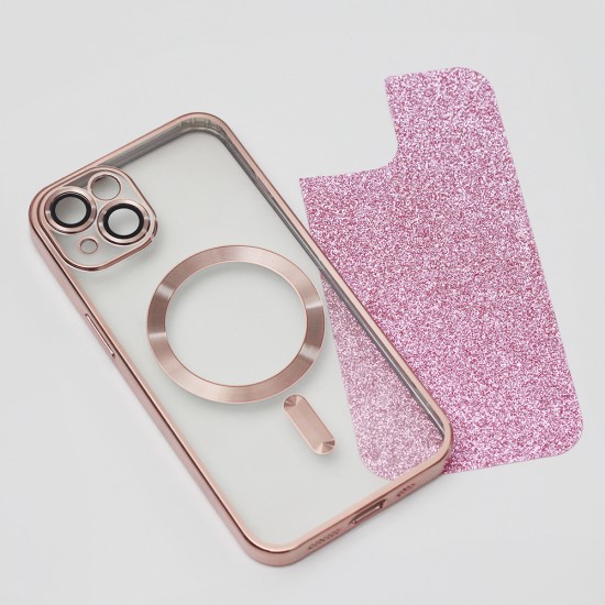 Apple iPhone 14 Glitter Chrome Mag Pink Кейс