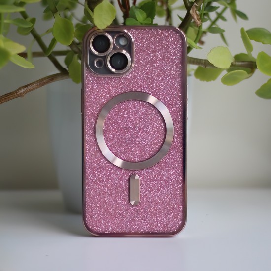 Apple iPhone 14 Glitter Chrome Mag Pink Кейс