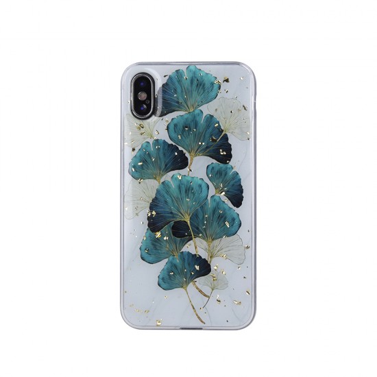 Samsung S22 Gold Glam Leaves Кейс