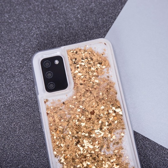 Samsung A14 Liquid Sparkle Gold Кейс