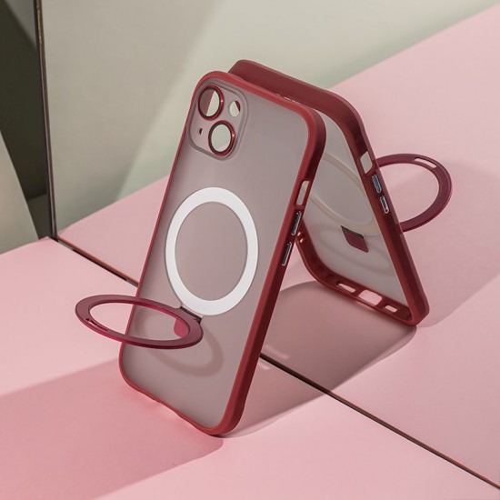 Apple iPhone 15 Pro Max Mag Ring Red Кейс