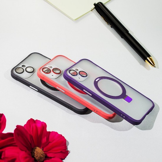 Apple iPhone 15 Pro Max Mag Ring Red Кейс