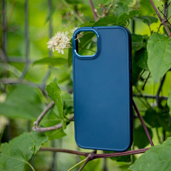 Apple iPhone 15 Pro Satin Dark Blue Кейс