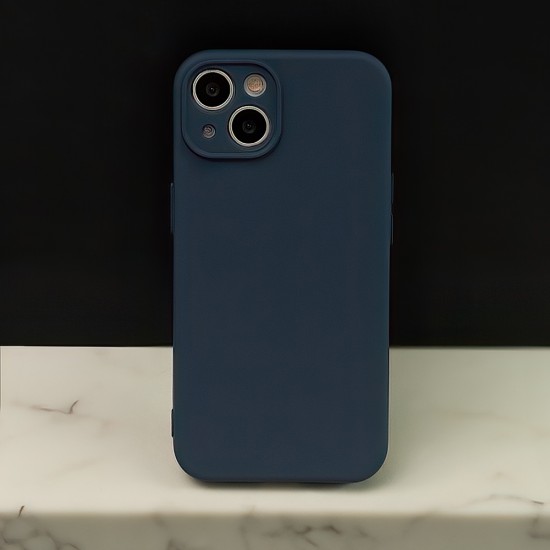 Apple iPhone 14 Silicon Dark Blue Кейс