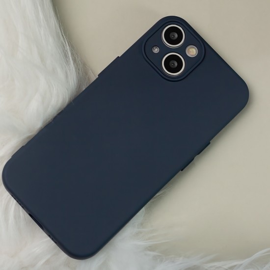 Apple iPhone 14 Silicon Dark Blue Кейс