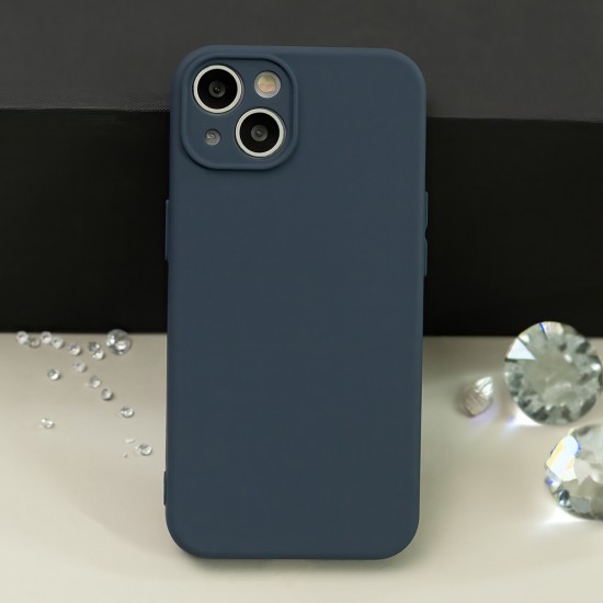 Apple iPhone 14 Silicon Dark Blue Кейс