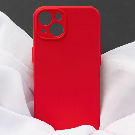 Apple iPhone 15 Silicon Red Кейс