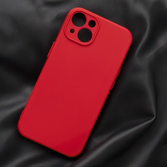 Apple iPhone 15 Silicon Red Кейс