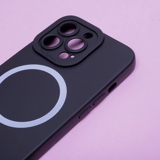 Apple iPhone 15 Pro Silicon Mag Black Кейс