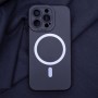 Apple iPhone 15 Silicon Mag Black Кейс