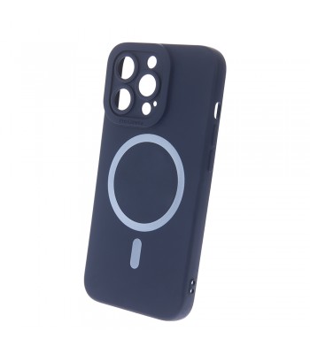 Apple iPhone 15 Pro Silicon Mag Dark Blue Кейс