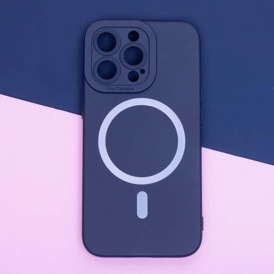 Apple iPhone 14 Pro Silicon Mag Dark Blue Кейс