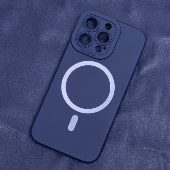 Apple iPhone 14 Pro Silicon Mag Dark Blue Кейс