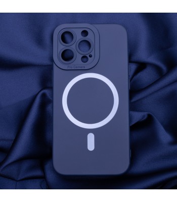 Apple iPhone 15 Silicon Mag Dark Blue Кейс