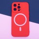 Apple iPhone 15 Silicon Mag Red Кейс