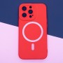 Apple iPhone 15 Silicon Mag Red Кейс