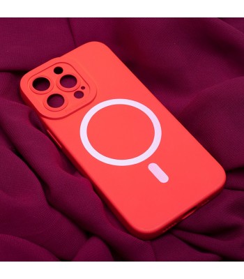 Apple iPhone 15 Silicon Mag Red Кейс