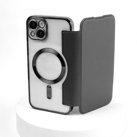 Apple iPhone 14 Smart Chrome Mag Black Кейс