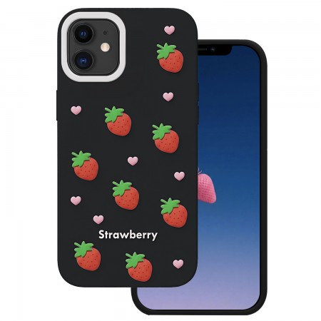 Apple iPhone 11 Strawberry Black Кейс