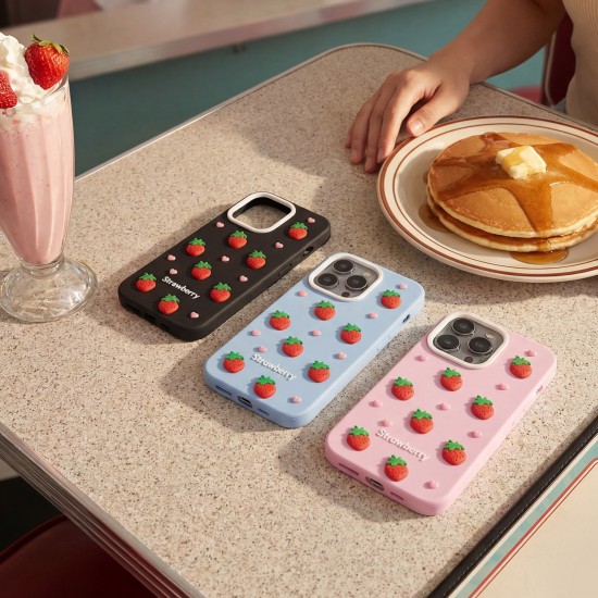 Холдери и кейсове - Apple iPhone 11 Strawberry Black Кейс