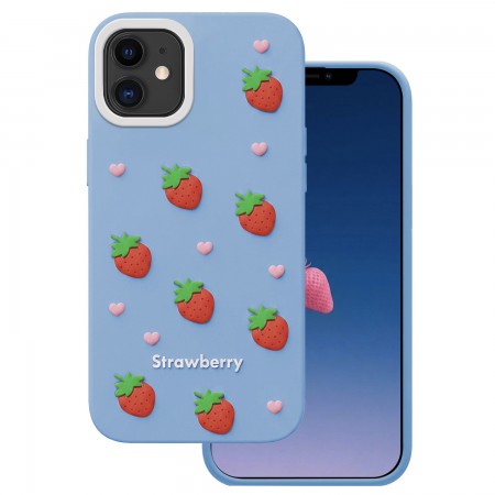 Apple iPhone 11 Strawberry Blue Кейс