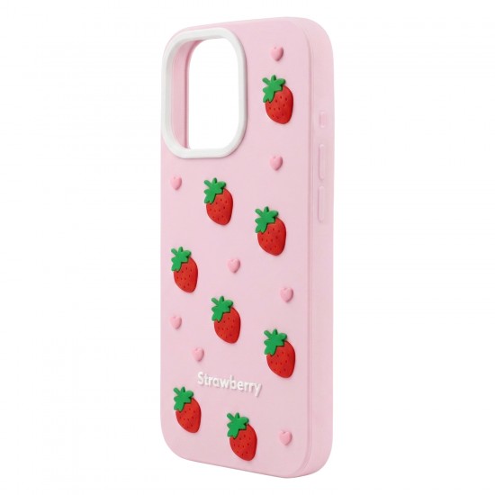 Холдери и кейсове - Apple iPhone 16 Pro Strawberry Pink Кейс