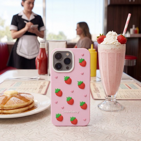 Холдери и кейсове - Apple iPhone 16 Pro Strawberry Pink Кейс