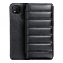 Xiaomi Redmi 9C, 9C NFC Puffer Book Black Кейс Xiaomi Redmi 9C, 9C NFC Puffer Book Black Кейс