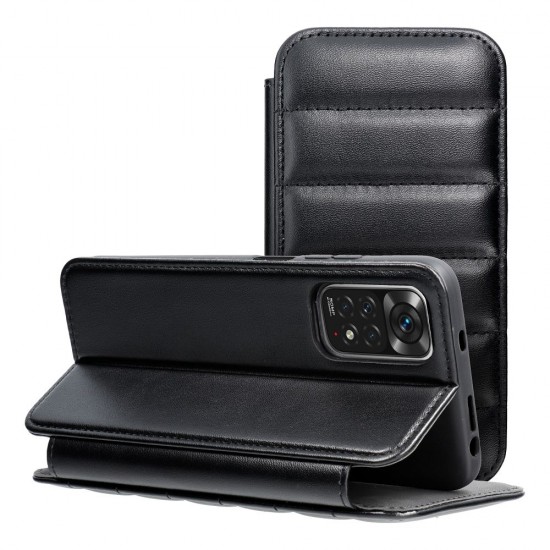 Xiaomi Redmi Note 11, 11S Puffer Book Black Кейс