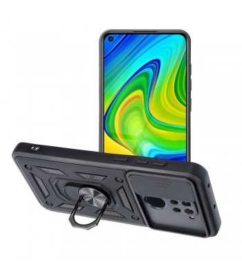 Xiaomi Redmi Note 9 Slide Armor Black Кейс