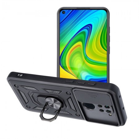 Xiaomi Redmi Note 9 Slide Armor Black Кейс