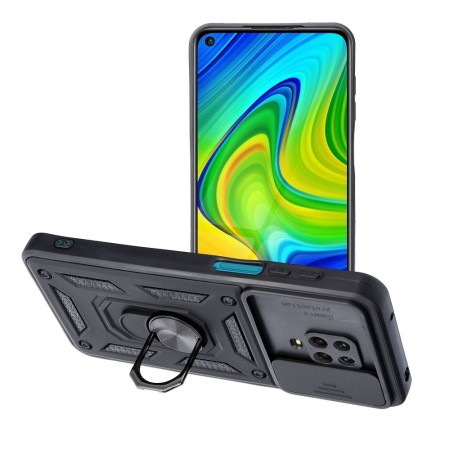 Xiaomi Redmi Note 9S Slide Armor Black Кейс