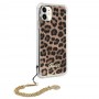 Apple iPhone 11 Guess GUHCN61KSLEO Original Faceplate Leopard + Gold Chain Handle Кейс Apple iPhone 11 Guess GUHCN61KSLEO Original Faceplate Leopard + Gold Chain Handle Кейс