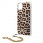 Apple iPhone 11 Guess GUHCN61KSLEO Original Faceplate Leopard + Gold Chain Handle Кейс Apple iPhone 11 Guess GUHCN61KSLEO Original Faceplate Leopard + Gold Chain Handle Кейс