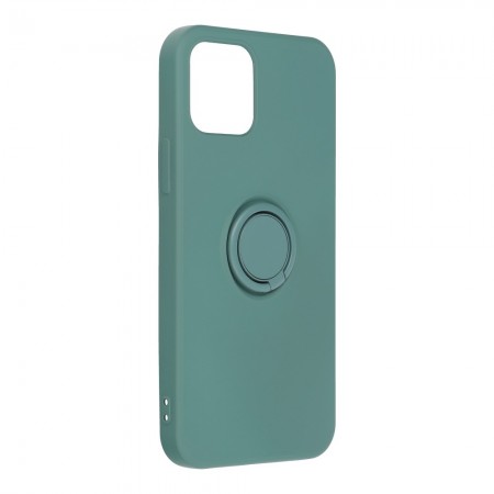 Apple iPhone 12, 12 Pro Forcell Silicone Ring Green Кейс