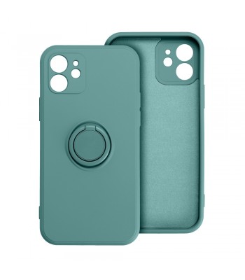 Apple iPhone 12, 12 Pro Forcell Silicone Ring Green Кейс