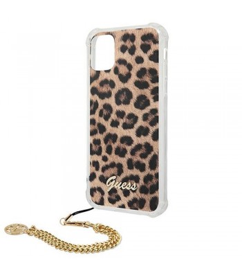Apple iPhone 12, 12 Pro Guess GUHCP12MKSLEO Leopard + Gold Кейс