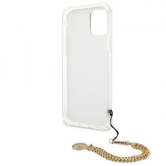 Apple iPhone 12, 12 Pro Guess GUHCP12MKSLEO Leopard + Gold Кейс