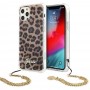 Apple iPhone 12, 12 Pro Guess GUHCP12MKSLEO Leopard + Gold Кейс Apple iPhone 12, 12 Pro Guess GUHCP12MKSLEO Leopard + Gold Кейс