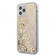 Apple iPhone 12, 12 Pro Guess GUHCP12MLG4GGPIGO Gold Кейс