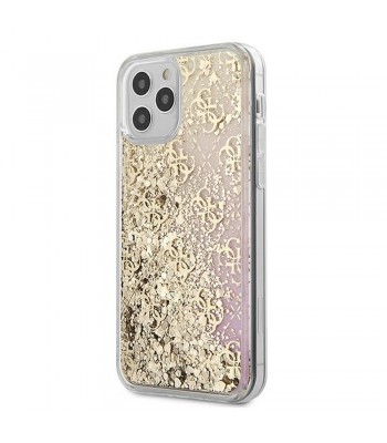 Apple iPhone 12, 12 Pro Guess GUHCP12MLG4GGPIGO Gold Кейс
