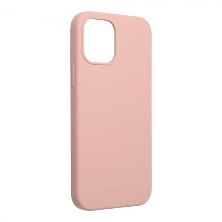 Apple iPhone 12, 12 Pro Mercury Silicone Silky-Soft Pink Sand Кейс