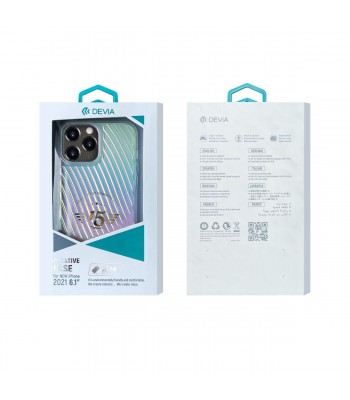 Apple iPhone 13 Devia Glisten Waves Protective Pink Кейс