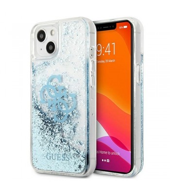 Apple iPhone 13 Guess GUHCP13MLG4GBL Liquid Glitter Blue Кейс