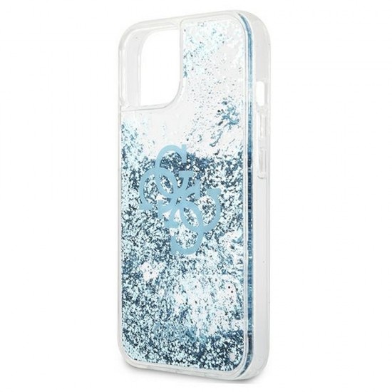 Apple iPhone 13 Guess GUHCP13MLG4GBL Liquid Glitter Blue Кейс
