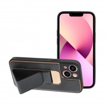 Apple iPhone 13 Mini Forcell Leather KickStand Black Кейс