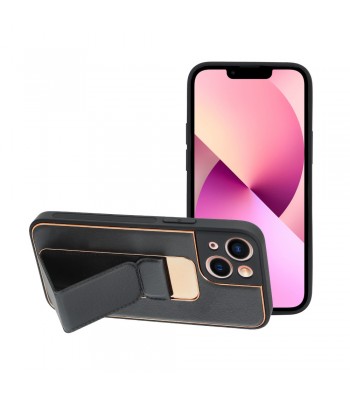 Apple iPhone 13 Mini Forcell Leather KickStand Black Кейс